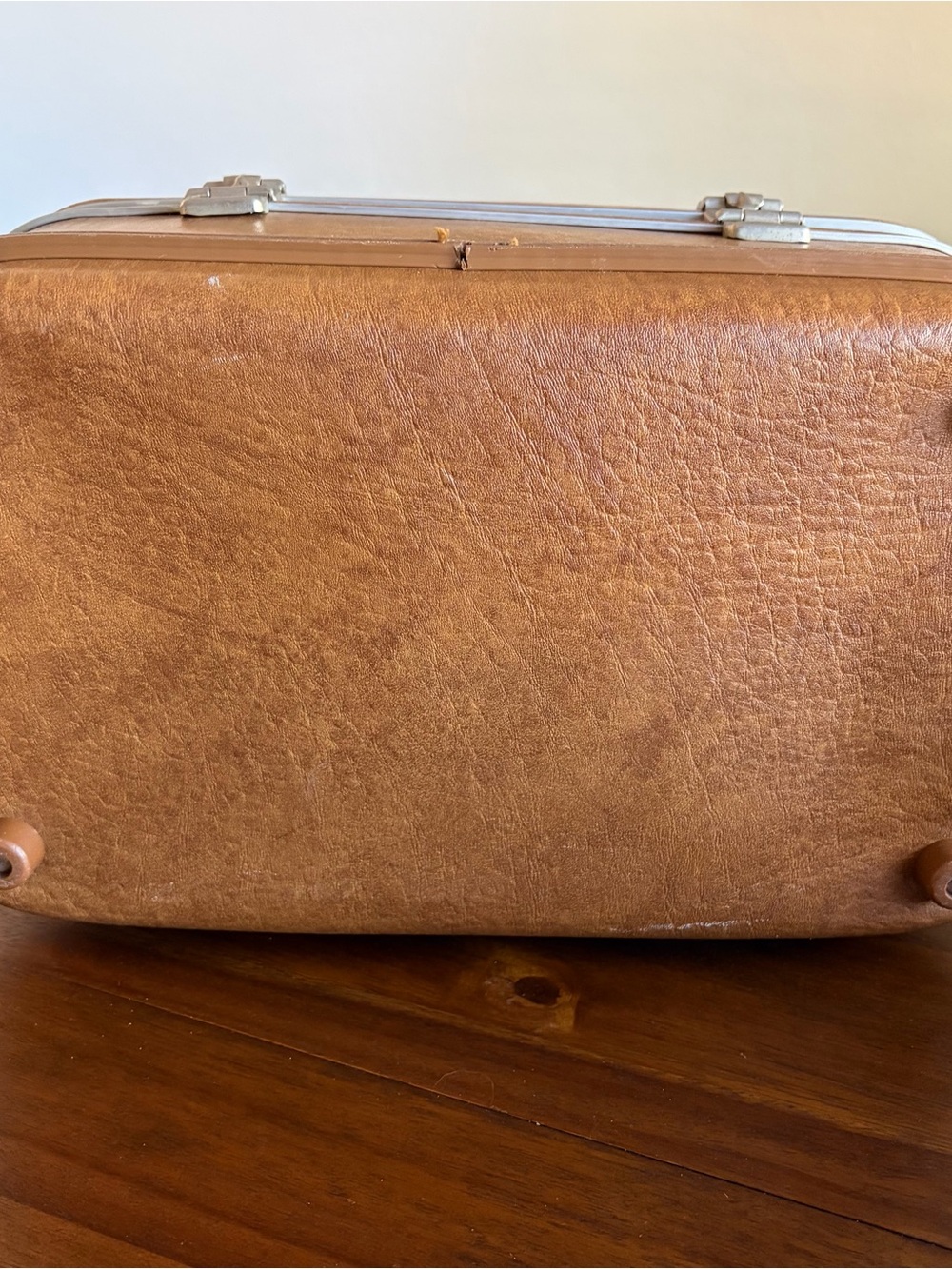 Vintage Airway Carry-On Luggage Brown Makeup Train Case Travel - Picture 10 of 12